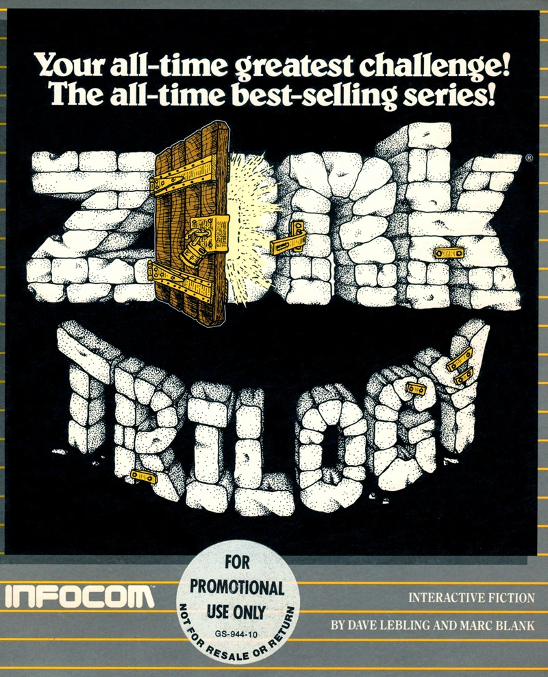 The Zork Trilogy box art by Infocom